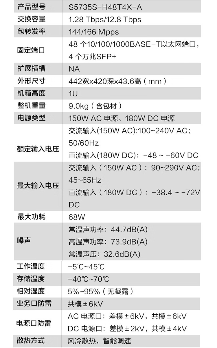 华为企业级交换机