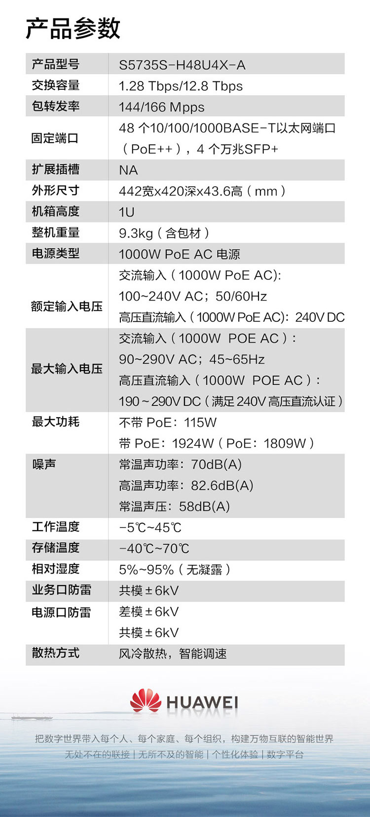 华为企业级交换机