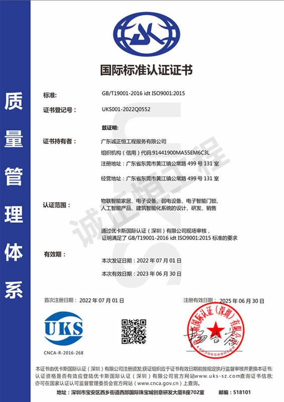 ISO9001国际质量管理体系